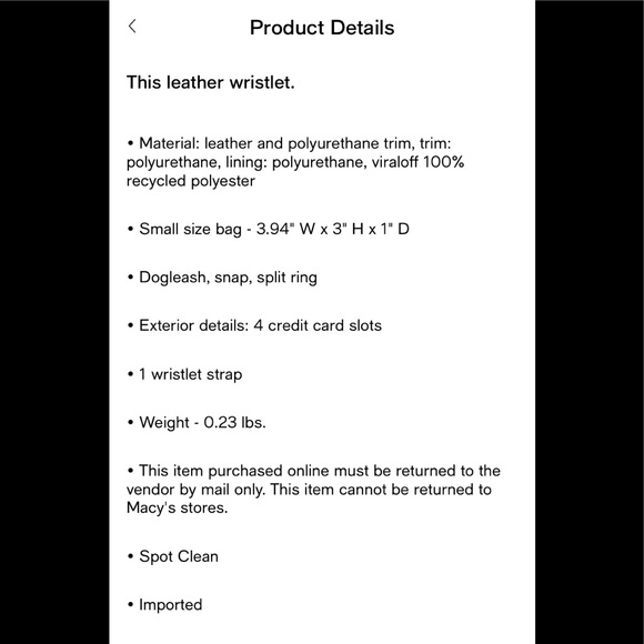 Fossil Leather Wristlet - Picture 5 of 6